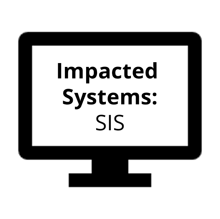 Impacted Systems: SIS