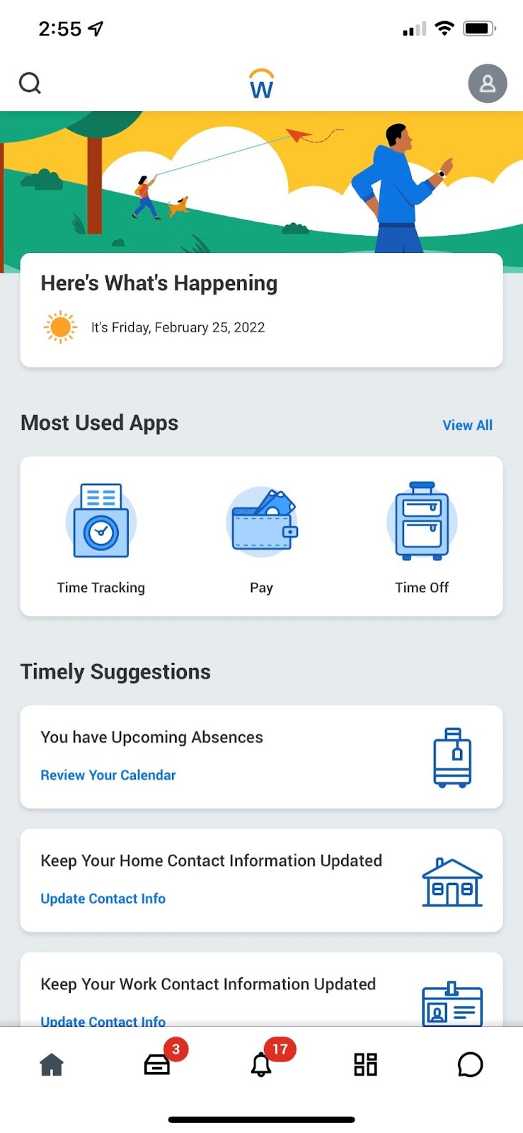 Workday Mobile App Screenshot