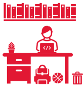 student studying icon