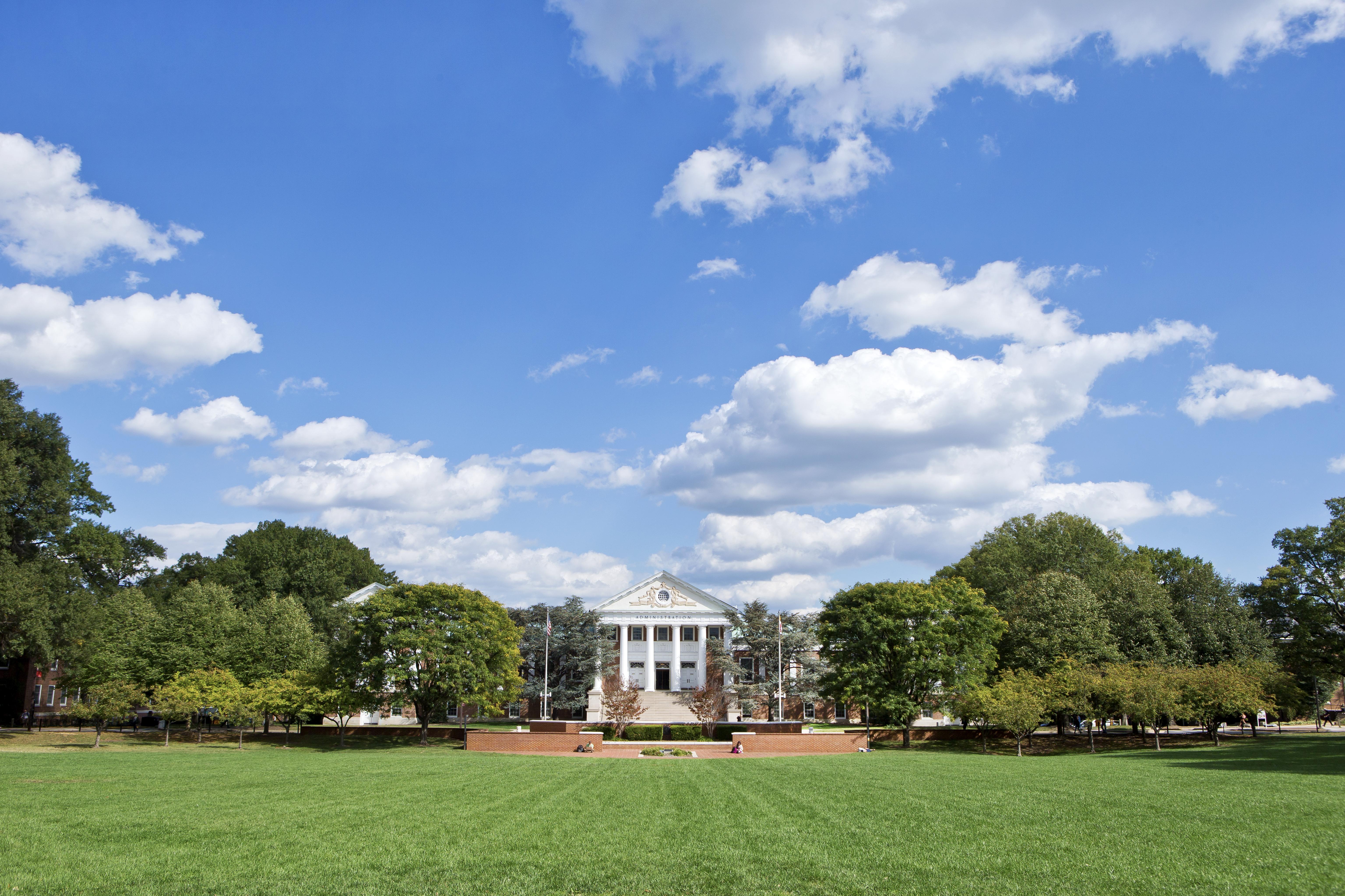 Main administration building on campus